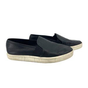 Vince Black and White Leather Flats & Loafers | Size 10